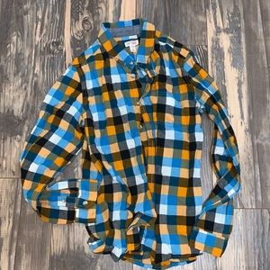 Cat & Jack boys plaid button up size L (12-14)